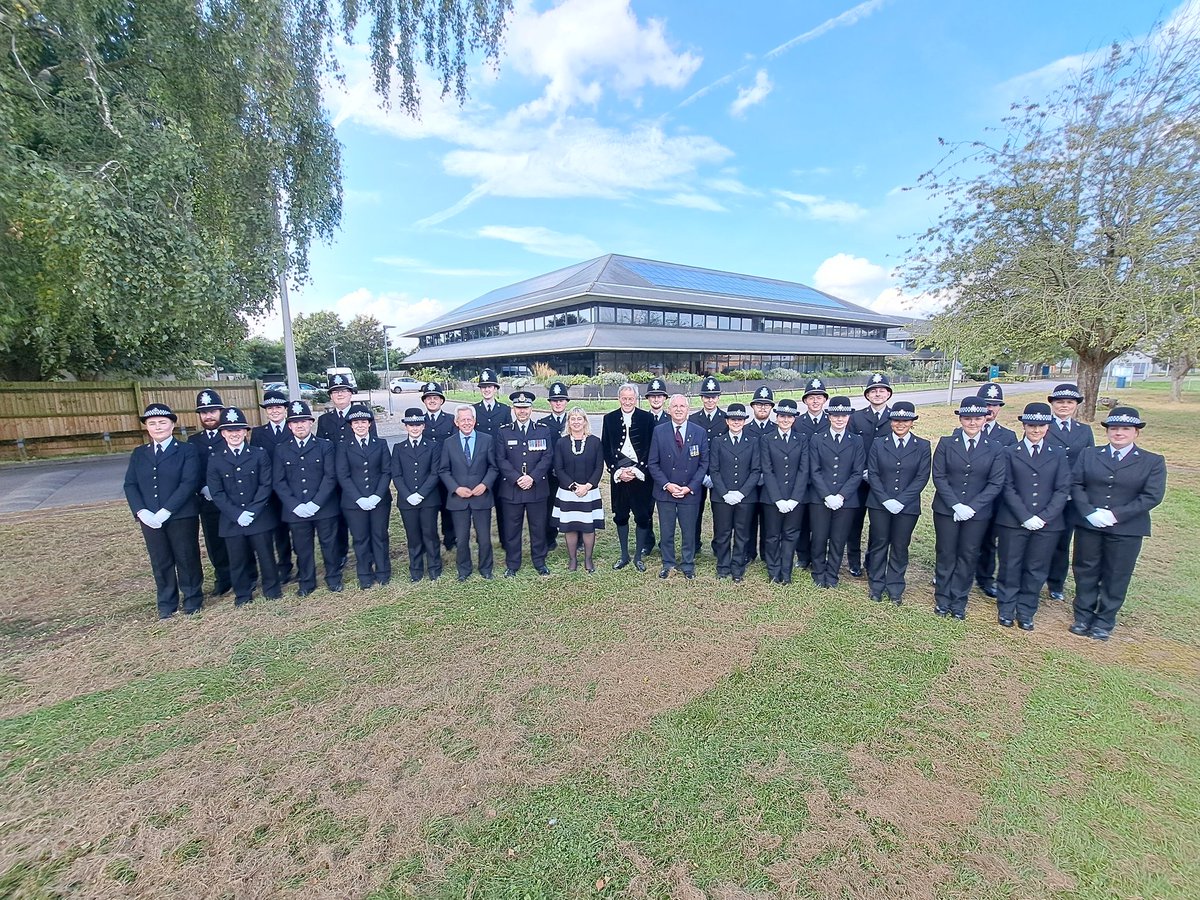 Honoured to be at the Sabrina Centre, Berkeley, for the Passing Out Parade of 26 new Police Constables. Congratulations, good luck and enormous thanks to each and every one of them.