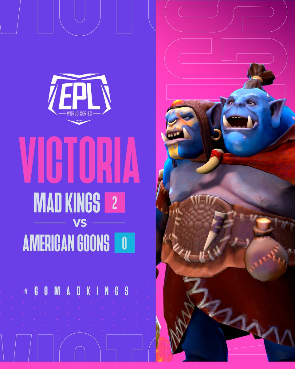 madkingsesports's tweet photo. Otra victoria para los kings 😎
Logramos sellar un triunfo por 2-0 contra la escuadra de American Goons💪
¡Vamos Mad Kings! 👑
#GOMADKINGS #Dota2 #esports #Balrogs #EPL https://t.co/ZVVqby5E5u