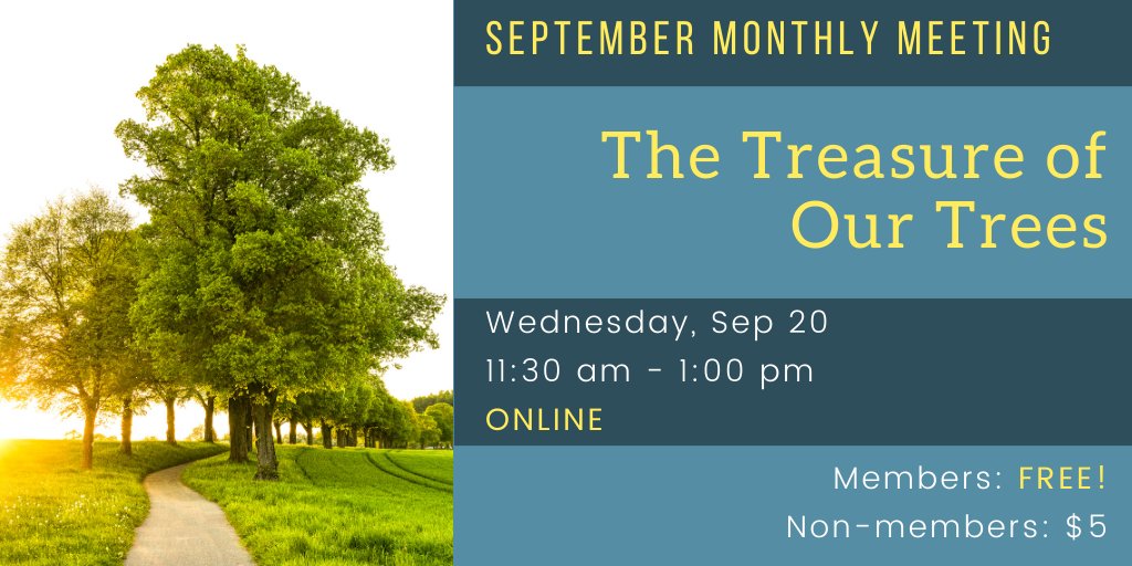 We're kicking off our fall monthly meetings on September 20! Kristin Riott, Bridging The Gap's executive director, will be discussing the incredible benefits of trees to our environment &amp; health!

Free for A&amp;WMA members &amp; just $5 for non-members. 

lnkd.in/gJjzaxMg