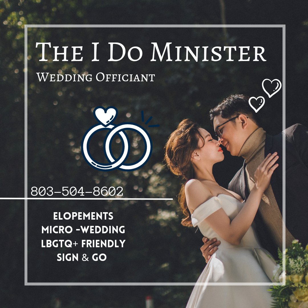 When you are ready to say "I Do" contact me. #weddingofficiant
theidominister.wixsite.com/theidominister
#weddings #SayIDo #engaged