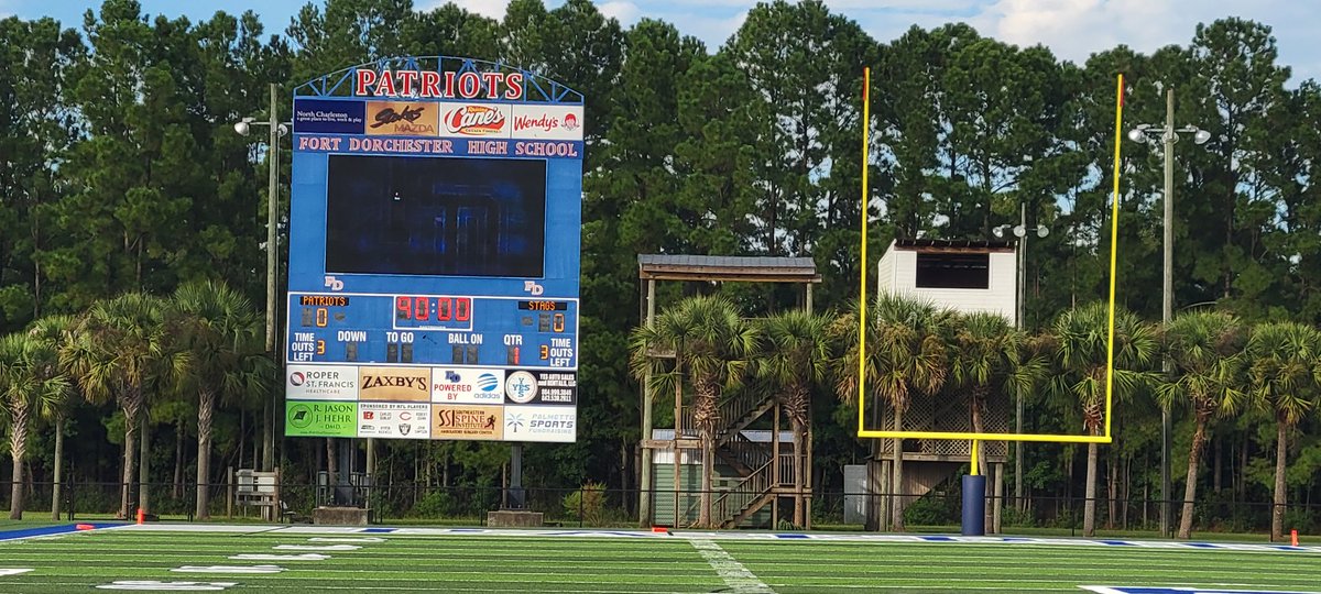 markmorgan34's tweet photo. @FDPatriot
Bagwell Stadium.
Steve LaPrad Field will be christened tonight.
Live report at 6!
@WCBD
#blitzon2 https://t.co/7vpSF07RoD