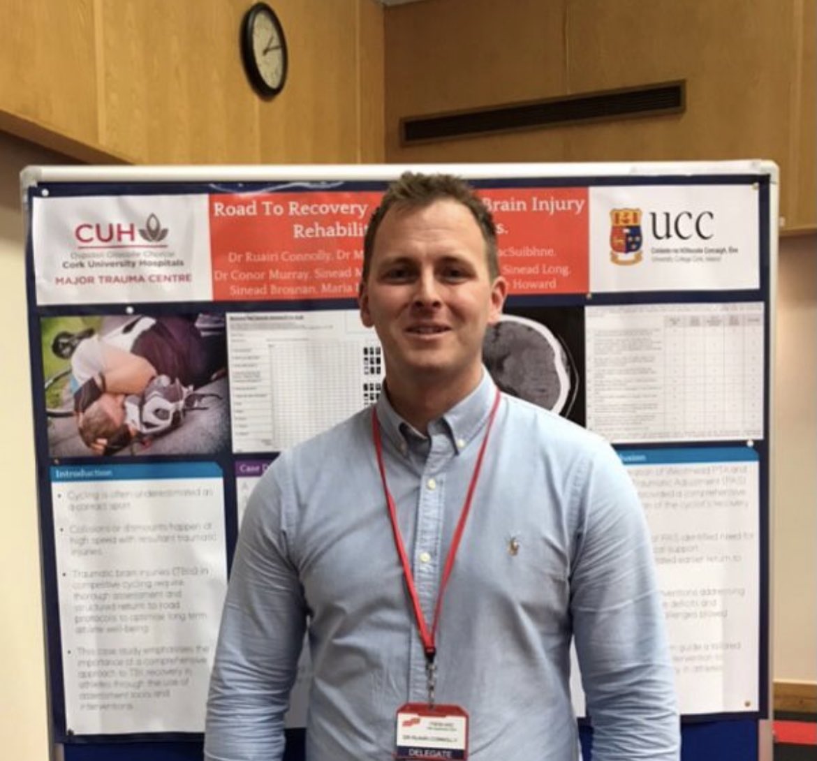 Cork University Hospital Major Trauma Centre (@corktrauma) on Twitter photo ‘Road to Recovery - Navigating Brain Injury Rehabilitation in Cyclists’ #MTC research <a href="/CorkTrauma/">Cork University Hospital Major Trauma Centre</a> #FSEM 2023 <a href="/FSEM_UK/">Faculty of Sport and Exercise Medicine UK</a> Well done Ruairi for representing IPTS <a href="/CorkTrauma/">Cork University Hospital Major Trauma Centre</a> <a href="/RCSI_Irl/">RCSI</a> ‘Road to Recovery - Navigating Brain Injury Rehabilitation in Cyclists’ #MTC research <a href="/CorkTrauma/">Cork University Hospital Major Trauma Centre</a> #FSEM 2023 <a href="/FSEM_UK/">Faculty of Sport and Exercise Medicine UK</a> Well done Ruairi for representing IPTS <a href="/CorkTrauma/">Cork University Hospital Major Trauma Centre</a> <a href="/RCSI_Irl/">RCSI</a>