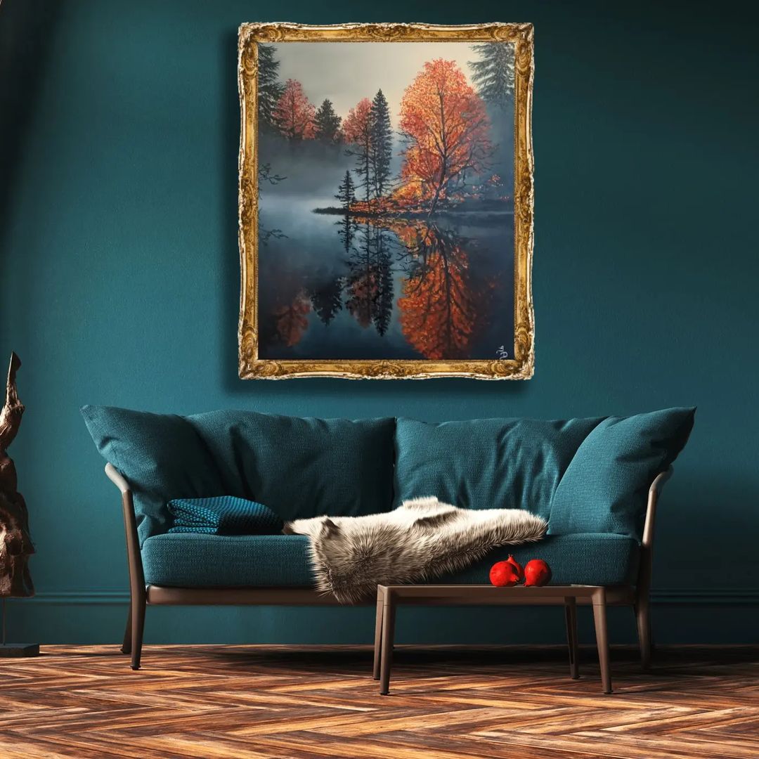 WallPictureApp's tweet photo. Let the colors of the season and the tranquil waters take you on a journey of wonder and contemplation. 🍂 🌅✨ If you're drawn to art that beautifully blends nature's elements, this masterpiece is a must-have for your collection.

🎨🍂 Artwork: @sandradomacinovic_art https://t.co/r2ALqEhrHA