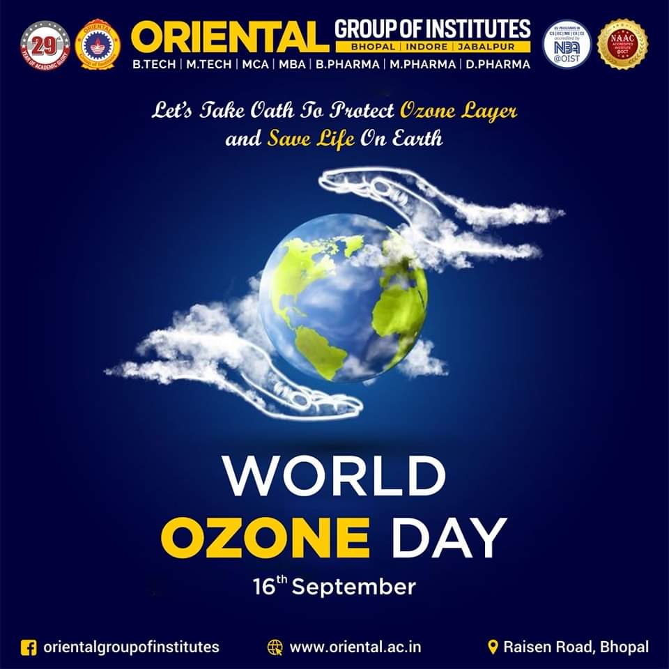 The #OrientalGroupofInstitutes is celebrating World Ozone Day with a commitment to environmental preservation! Let's all join hands in protecting our precious ozone layer and ensuring a healthier planet for all. 

#WorldOzoneDay #EnvironmentalCommitment