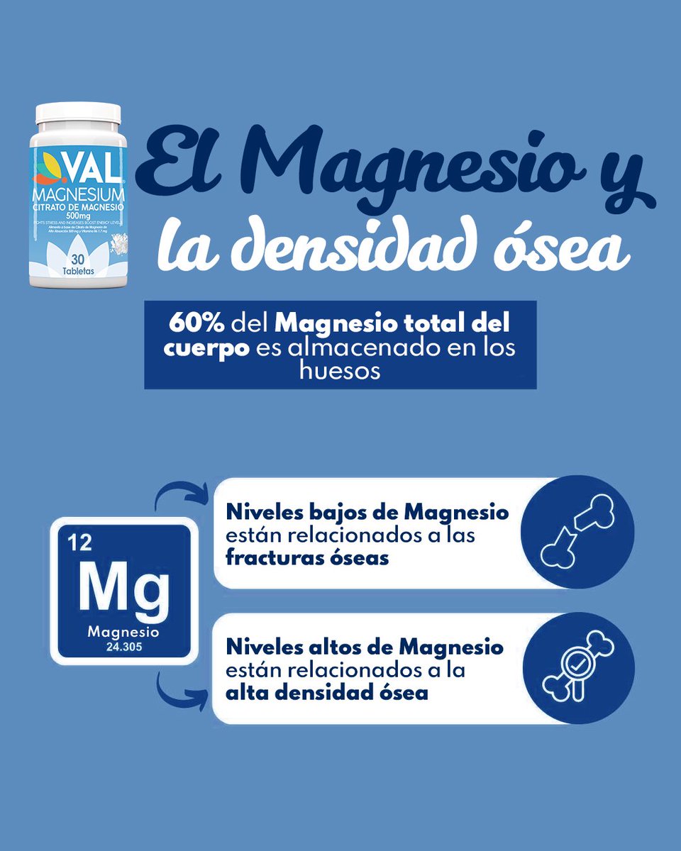 ¡Mira por qué deberías usar más magnesio para tus huesos!⁠
⁠
¡Consiguelo en nuestro suplemento estrella CItrato de Magnesio + B6 VAL!

#magnesio #Citratodemagnesio