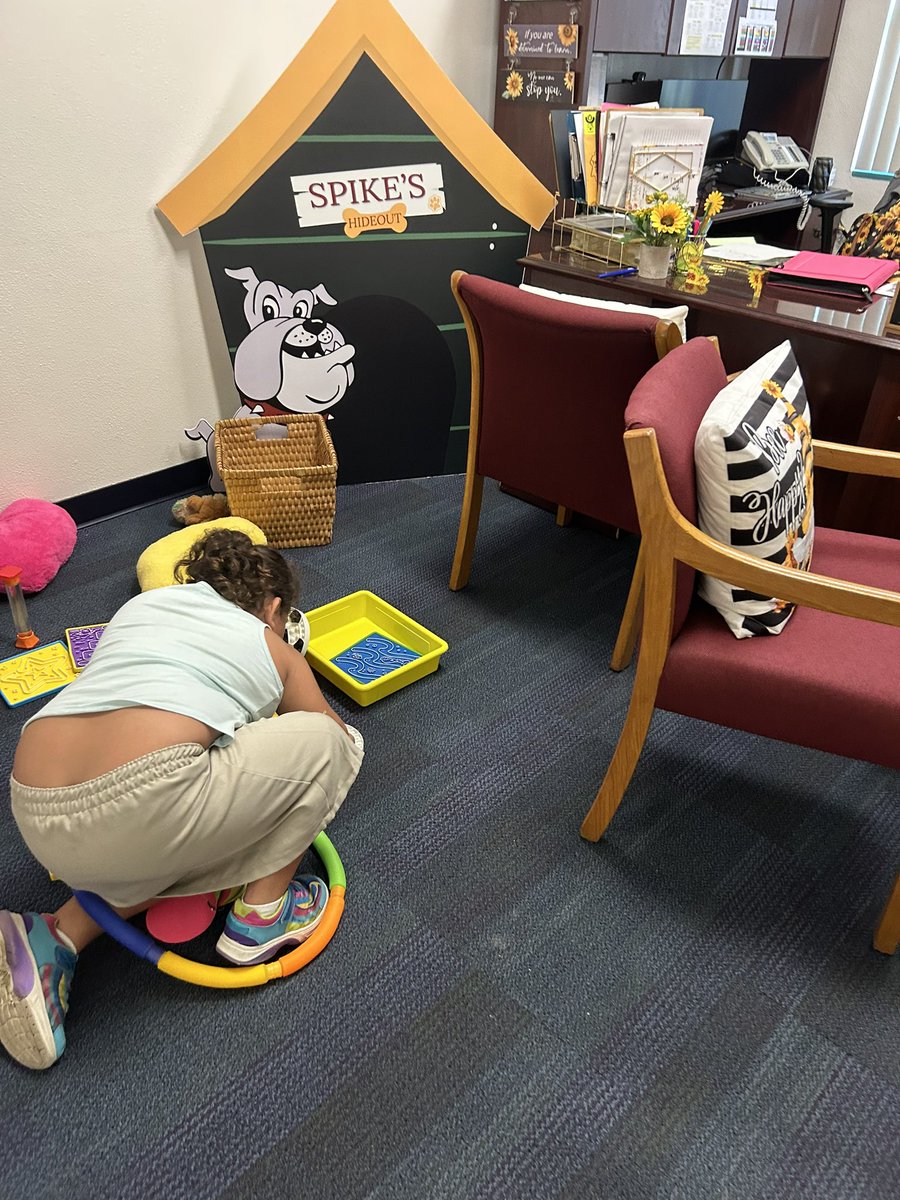 Spike’s Hideout is welcomed to everyone who needs a brain break from all the fun learning happening at Bing! #BingBulldogs