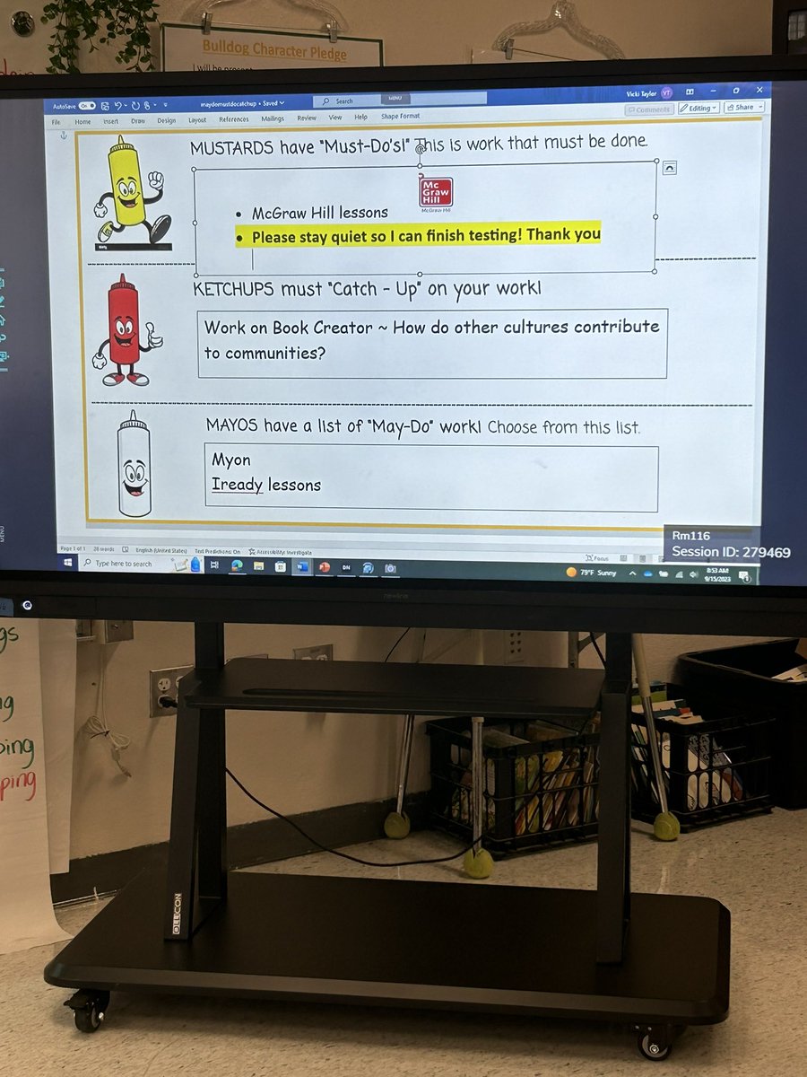 Independent application in a creative way. Ketchup, Mustard &amp; MayO! 🤣🥰 #BingBulldog