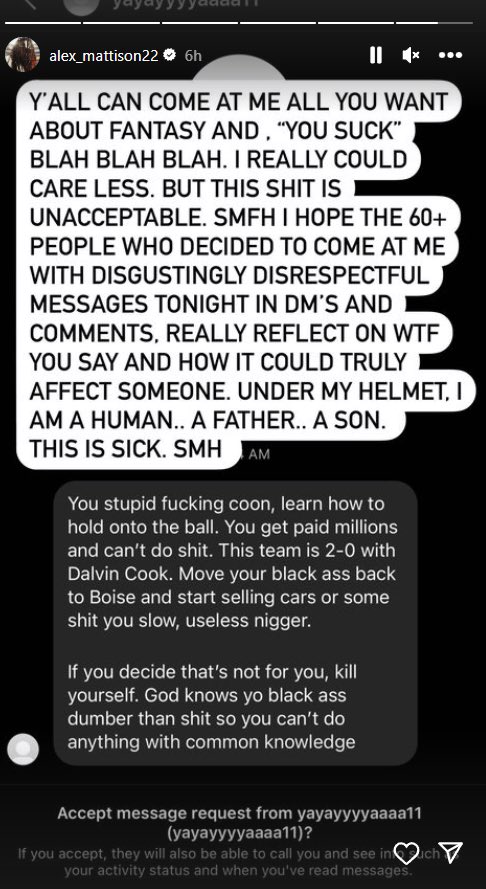 BN_Updates's tweet photo. Absolutely no place for disgusting hatred & ignorance. We 💜U @AlexMattison22! Bronco Nation supports & prayin for your family. Extremely sorry. You make an extraordinary difference in this world & make it a better & blessed place for everyone. #IAMGIFTED
https://t.co/iBJoo09Qio https://t.co/EetcdrvEsb