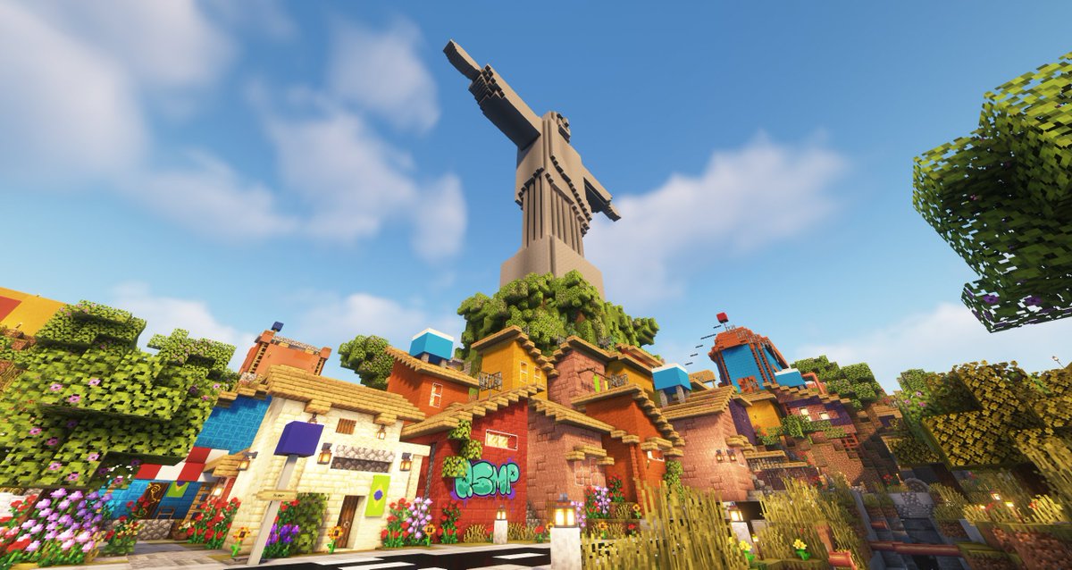 peqitw's tweet photo. favela do QSMP tá linda demais! 💚💛 https://t.co/s38ZB5y98w