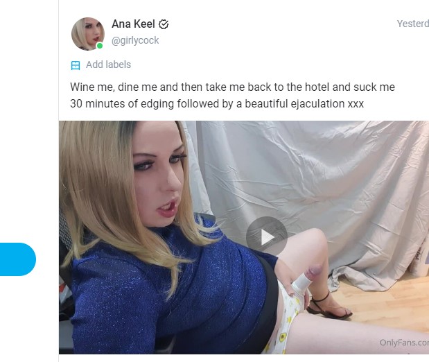 Yes! My hot new video is at https://t.co/Vlf7Ieaps3 :) #sissy #transporn #uk #edging #clitty #cock #transdick<a href="/tag/uk"class="tags"><span>#uk</span></a><a href="/tag/cock"class="tags"><span>#cock</span></a><a href="/tag/sissy"class="tags"><span>#sissy</span></a><a href="/tag/edging"class="tags"><span>#edging</span></a><a href="/tag/transporn"class="tags"><span>#transporn</span></a><a href="/tag/clitty"class="tags"><span>#clitty</span></a>