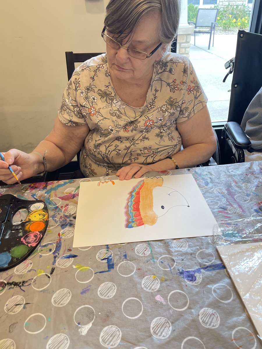 TaylorSpringsHC's tweet photo. Our legacy residents had a great time during our Artisans Program, making the cutest hedgehogs!🎨
#Legacy #TrilogyBFF #TaylorSpringsHC https://t.co/ziQEPwSaKc