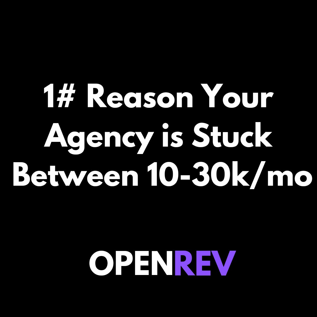 The 1# reason your agency is stuck between 10-30k/mo 

Is because your leadflow is unpredictable 

If you get all your clients from referrals 

You're going to hit a wall

Solution?

You need a proven client acquisition system that will book you qualified sales calls every month