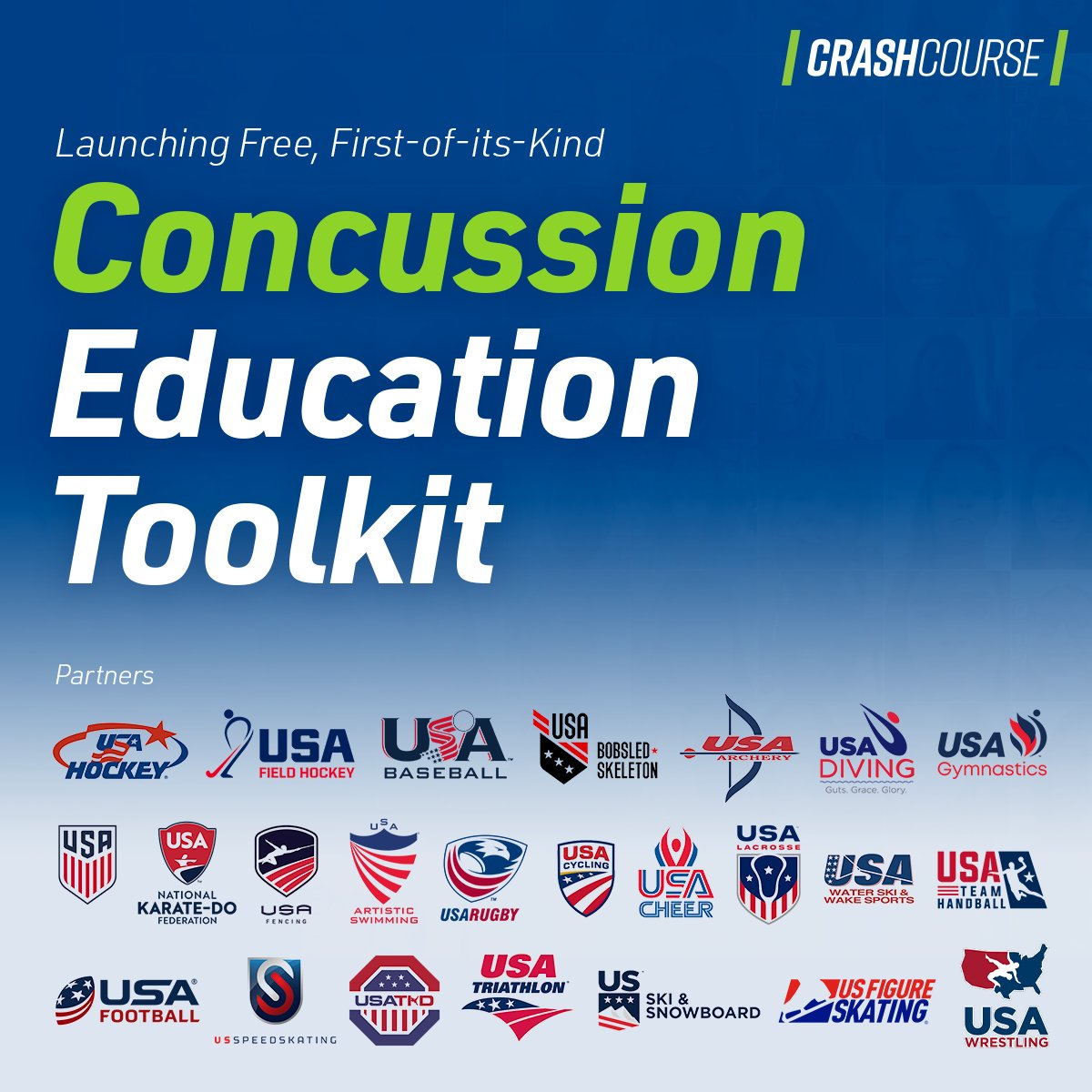 USAWrestling's tweet image. This #ConcussionAwarenessDay, we've teamed up with @TeachAids &amp;amp; 23 @TeamUSA NGBs to launch free, first-of-its-kind concussion education toolkits from #CrashCourse! Join us in reaching 100M youth, parents &amp;amp; coaches to prioritize safety. crashcourse.teachaids.org