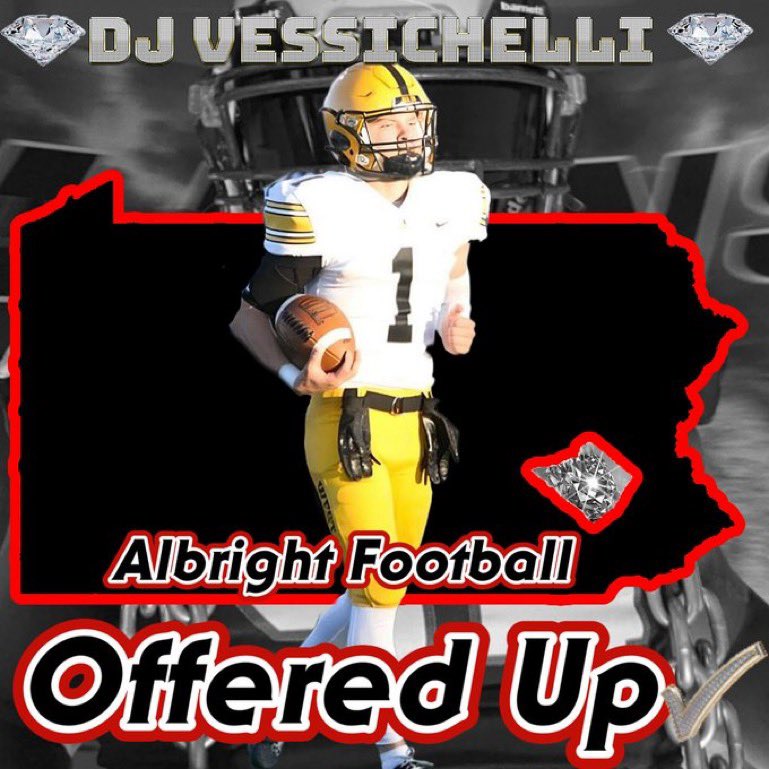 Grateful to have received an offer to play at the next level from <a href="/Albright_FBall/">Albright Football</a> !
Special thanks to <a href="/CoachFigueroa/">Coach Fig 🇵🇷🐏</a> <a href="/Isaac_Collins/">Isaac Collins</a> <a href="/CoachWeaverAC/">Coach Weaver-Albright College HFC</a> 
Lion up!

<a href="/westcbfootball/">CB West Football</a>