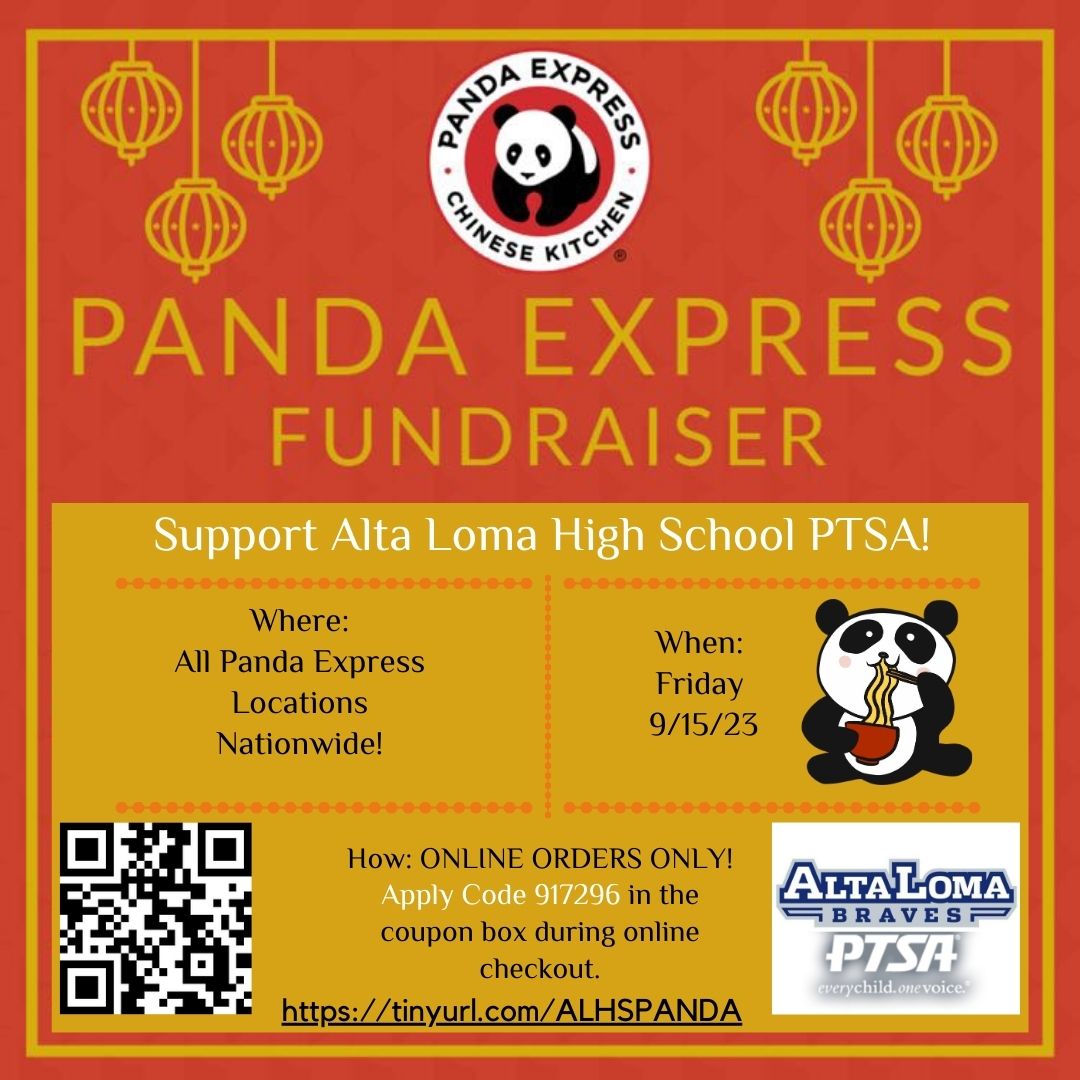 Help support ALHS PTSA and take a night off cooking. Order online and put code 917296 in the fundraiser box.