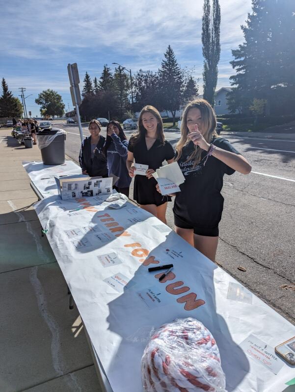 GMHSMustangs's tweet photo. The 44th Annual Terry Fox Run was a hit at GMHS with many activities to follow the walk. Donations are accepted until September 30. #RVSLearning https://t.co/uocICGGOUK