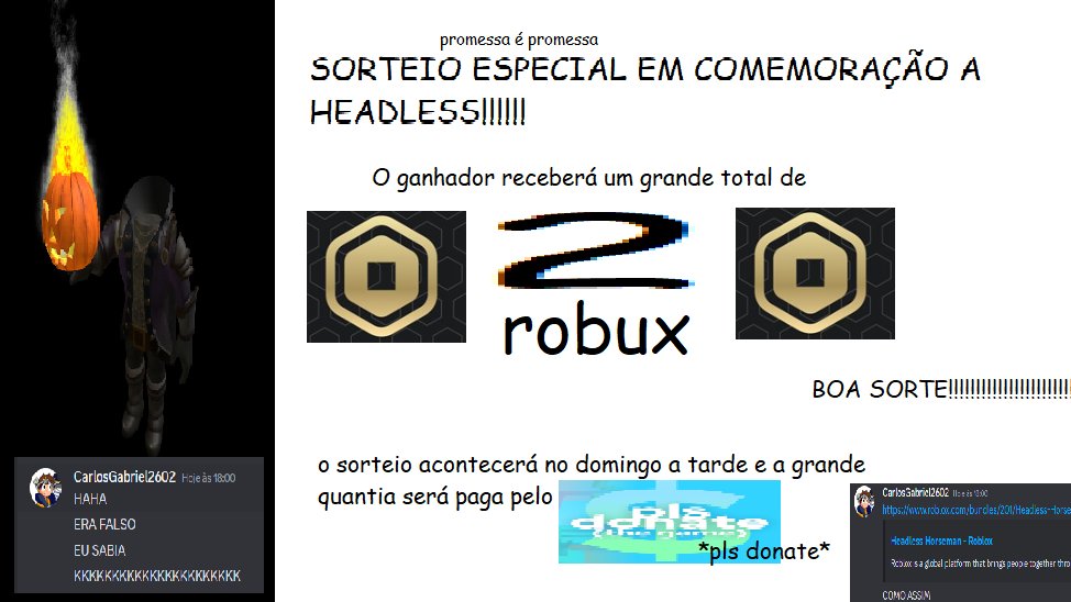 ROBLOX VOCÊ JA TEM A HEADLESS DE GRAÇA E NÃO SABIA E COMO