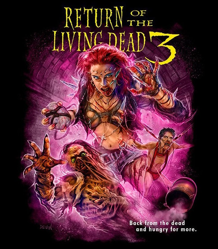 #ReturnoftheLivingDeadPart3 manages to capture some of the original's grim nastiness, while featuring great showings from #MelindaClarke & #BasilWallace. Its serious tone, grossness & creature designs repair an iota of part 2's severely damaging ineptitude. #PodcastHomework