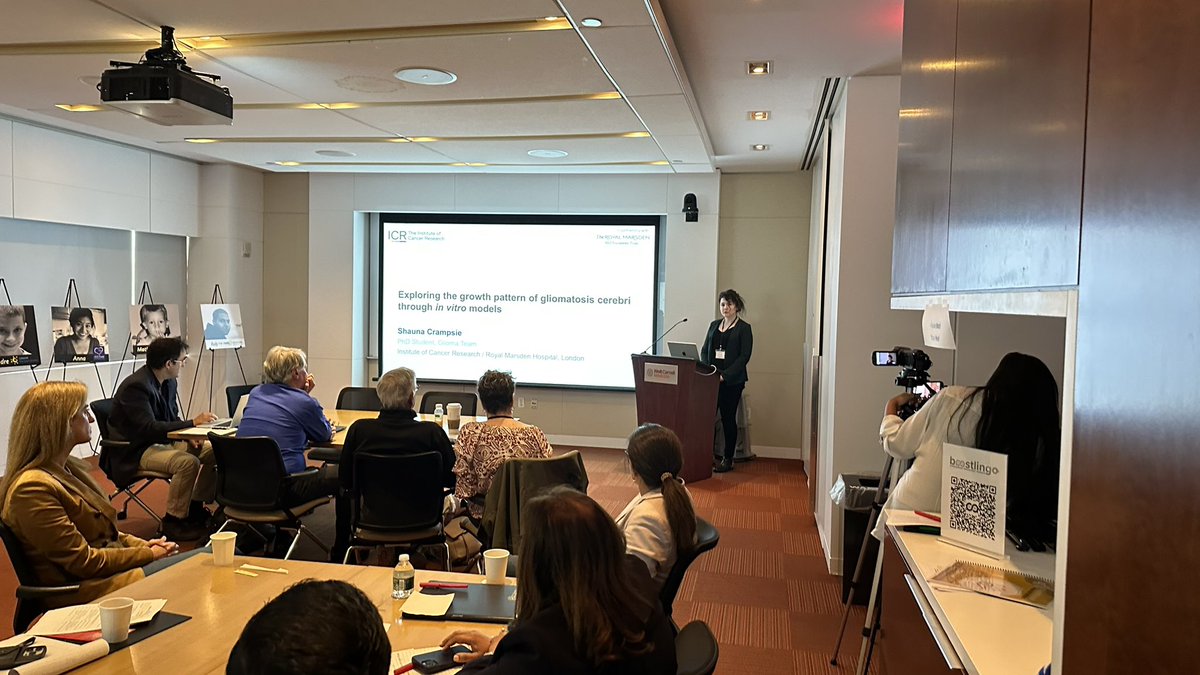 PhD student Shauna doing a great job presenting on behalf of our wonderful collaboration with <a href="/FilbinMariella/">Mariella Filbin</a> <a href="/MaraVinci2/">Mara Vinci</a> and David Castel at the 4th #gliomatosis cerebri congress at <a href="/WeillCornell/">Weill Cornell Medicine</a> in NYC! Thank you so much to <a href="/RudyAMenon_RAMF/">The Rudy A Menon Foundation</a> and <a href="/gliomatosisCER/">Gliomatosis Cerebri Congress</a> for funding!