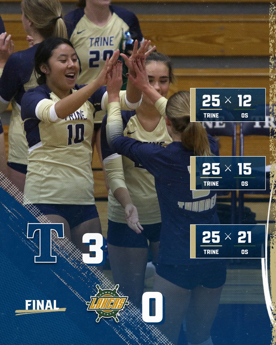 TrineAthletics's tweet photo. 3-0 for three in a row!!! https://t.co/KipeBGXeUt