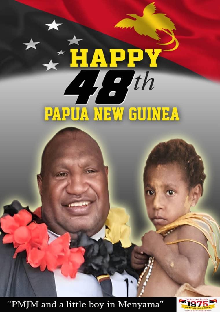 My dear PNG, take this day to reflect on our country. We all must contribution to make PNG better. Because of holy Sabbath hours , our Treasurer Hon ILS stood in for me at the Flag raising this morning. God bless you all and our PNG. PMJM