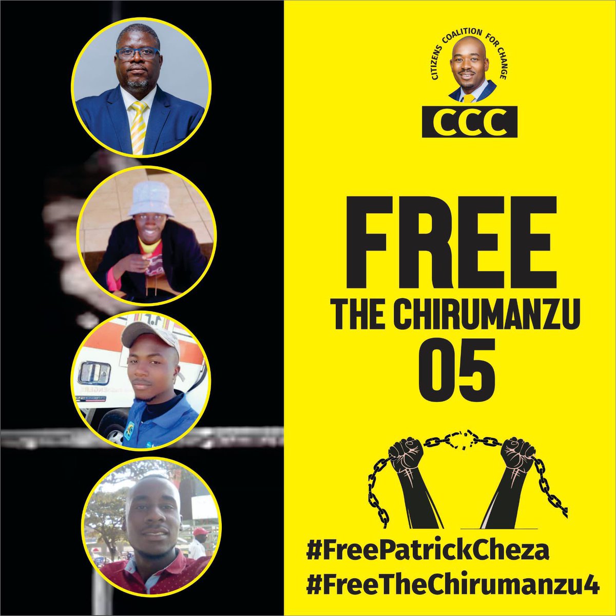 ElaJemapel's tweet photo. Zanupf this was so unnecessary and irresponsible‼️
#FreeCheza and the #Chirumanzu4
#FreshElectionsZW🇿🇼
#WeFearFokol
#FreeAllPoliticalPrisoners🇿🇼 https://t.co/JV07NoZgFX