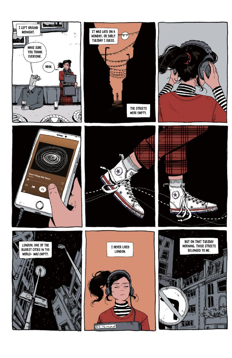 pattonoswalt's tweet photo. I know I’m late to this party but I just picked up @zoethorogood’s graphic novel memoir IT’S LONELY AT THE CENTER OF THE EARTH and read it in one sitting. Blew my eyes and brains back into my skull. Go read this masterpiece AT ONCE. https://t.co/V0ZT2JzZXR