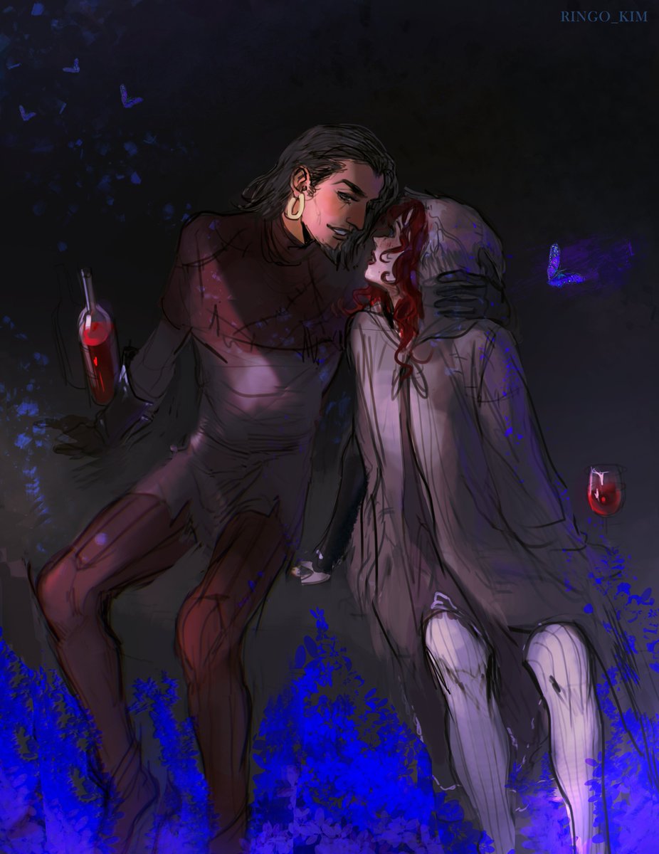 A #WIP of Clopin's &amp; Verona's tryst🥹🌹
#clopin #disney #hunchbackofnotredame #verona #digitalart #artgallery #art #drawing #2dart #illustraton #painting