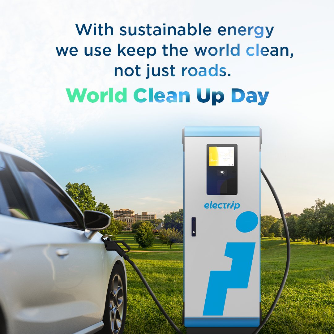 electripglobal's tweet image. With sustainable energy, we keep the world clean, not just roads.
For a cleaner world, our charging stations will continue to be at every point you can reach.

Happy World Clean Up Day!

#electrip #EV #ThatsThePower #EVchargingstation