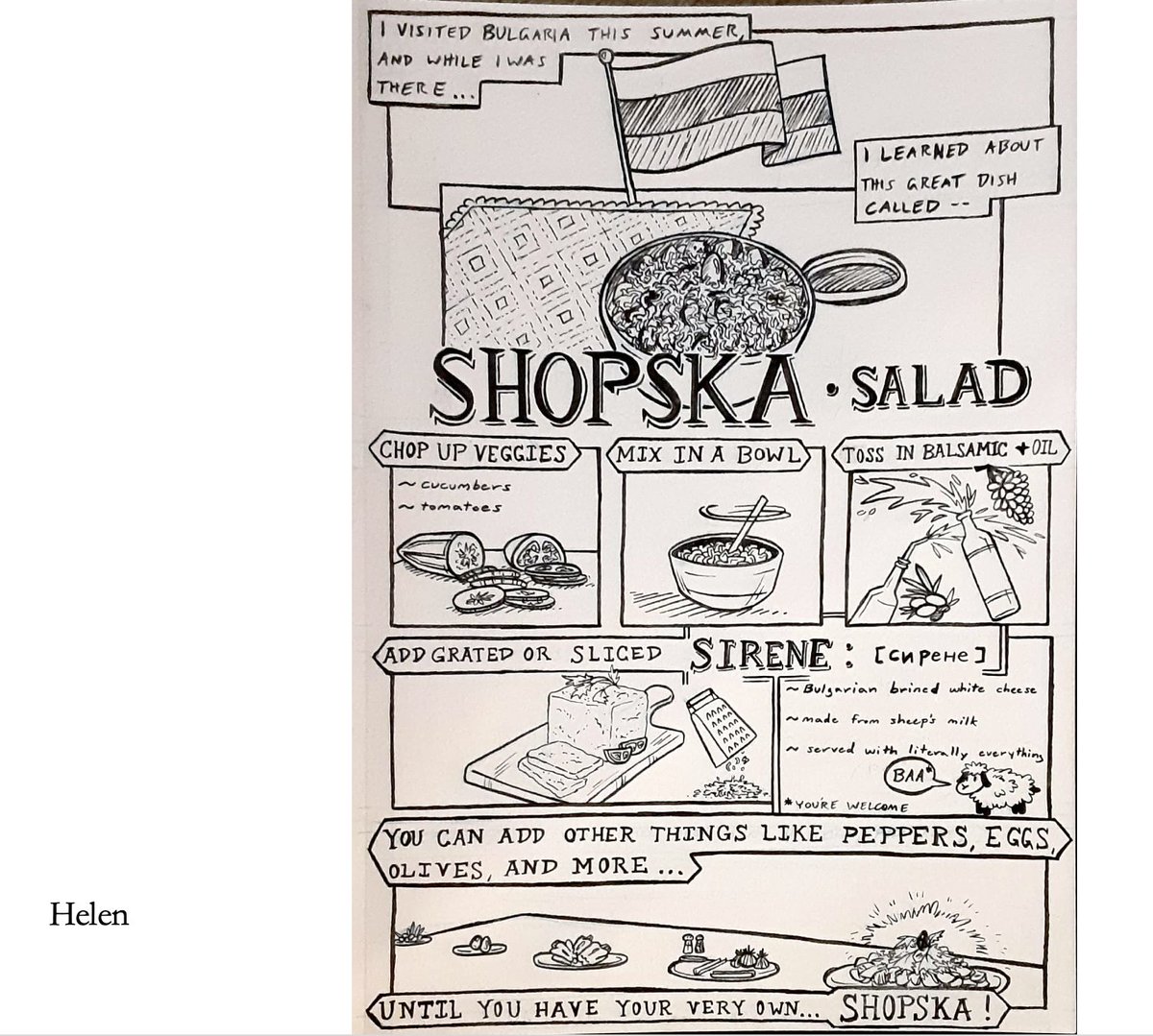 Nsousanis's tweet photo. Some sharp and smart recipe comics from my nonfiction comics-making class! (note: Not all are actual recipes for food...) They had a blast with them and we'll likely revise and make a proper anthology Recipe Book collecting them end of term... https://t.co/OtAujKNIxI