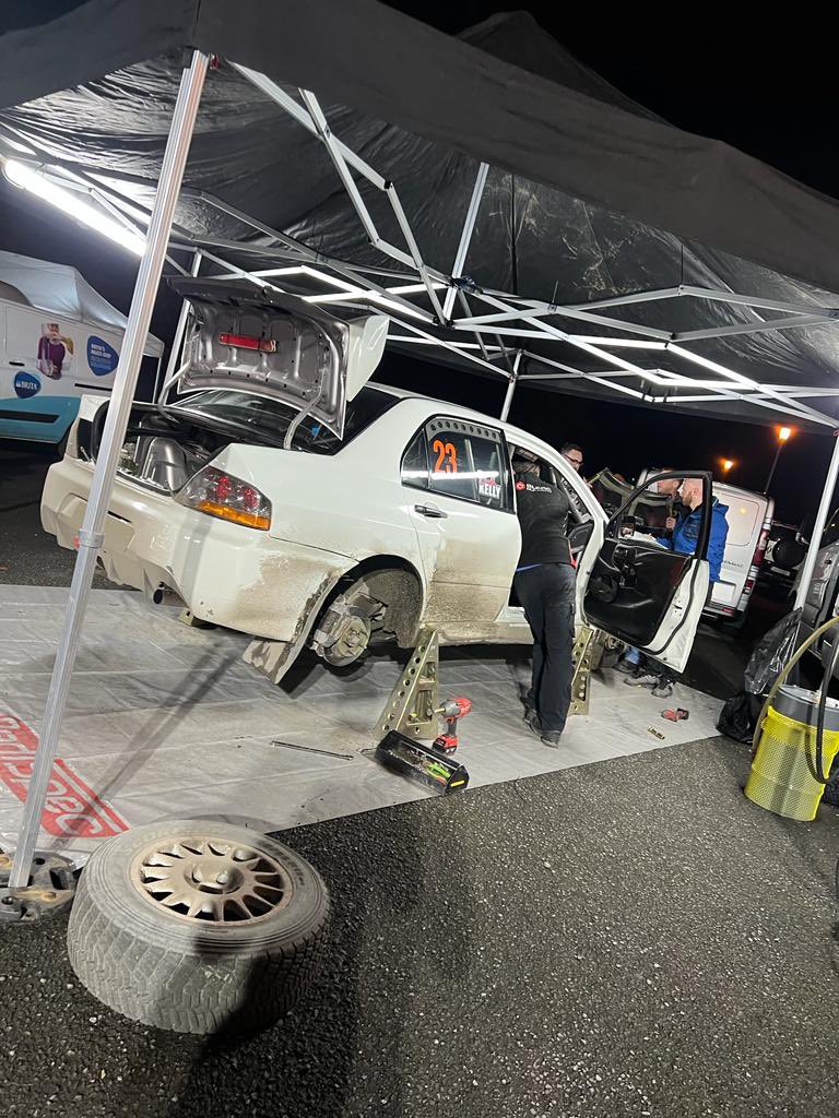 Back at base!  Not too much to do to be ready for the morning 👌 

#BushwhackerRally