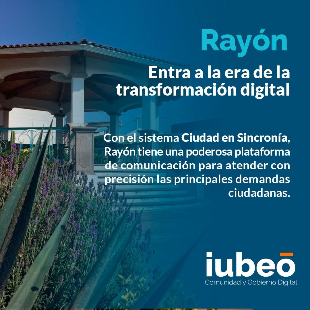 iubeomx's tweet photo. #BuenViernes Con las #solucionesdigitales que ofrecemos en #iubeō ¡Próximamente! #Rayón entrará en la #TransformaciónDigital #GovTech
#EdTech
#SolucionesDigitales https://t.co/VMqLRL1byf