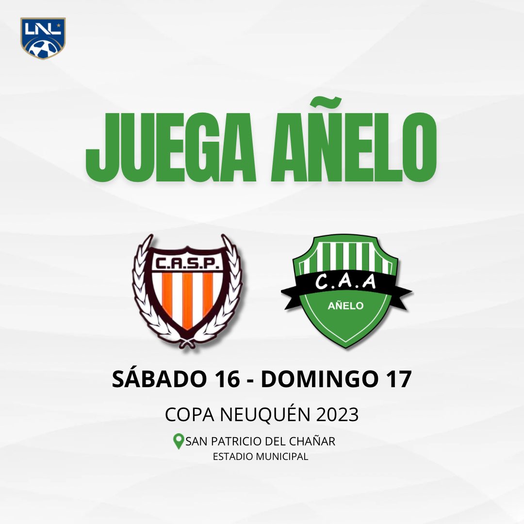 atleticoanelo_'s tweet photo. #JuegaAñelo

No hay siesta para nadie, porque 🕜 16:00 tenemos que estar todos alentando al verde.  
El comienzo de la jornada será a las 10:00 en San Patricio del Chañar, los esperamos a todos para apoyar a nuestros planteles.

#vamosverde💚 https://t.co/9bziinVVGe