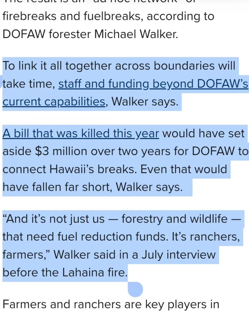 HawaiiWildfire's tweet image. #Firebreaks, Proactive Land Management, Fire-Minded Development, and #Funding: Some of The Many Things We Need More of In #Hawaii.

Read more in this @civilbeat
article. 

civilbeat.org/2023/09/hawaii…