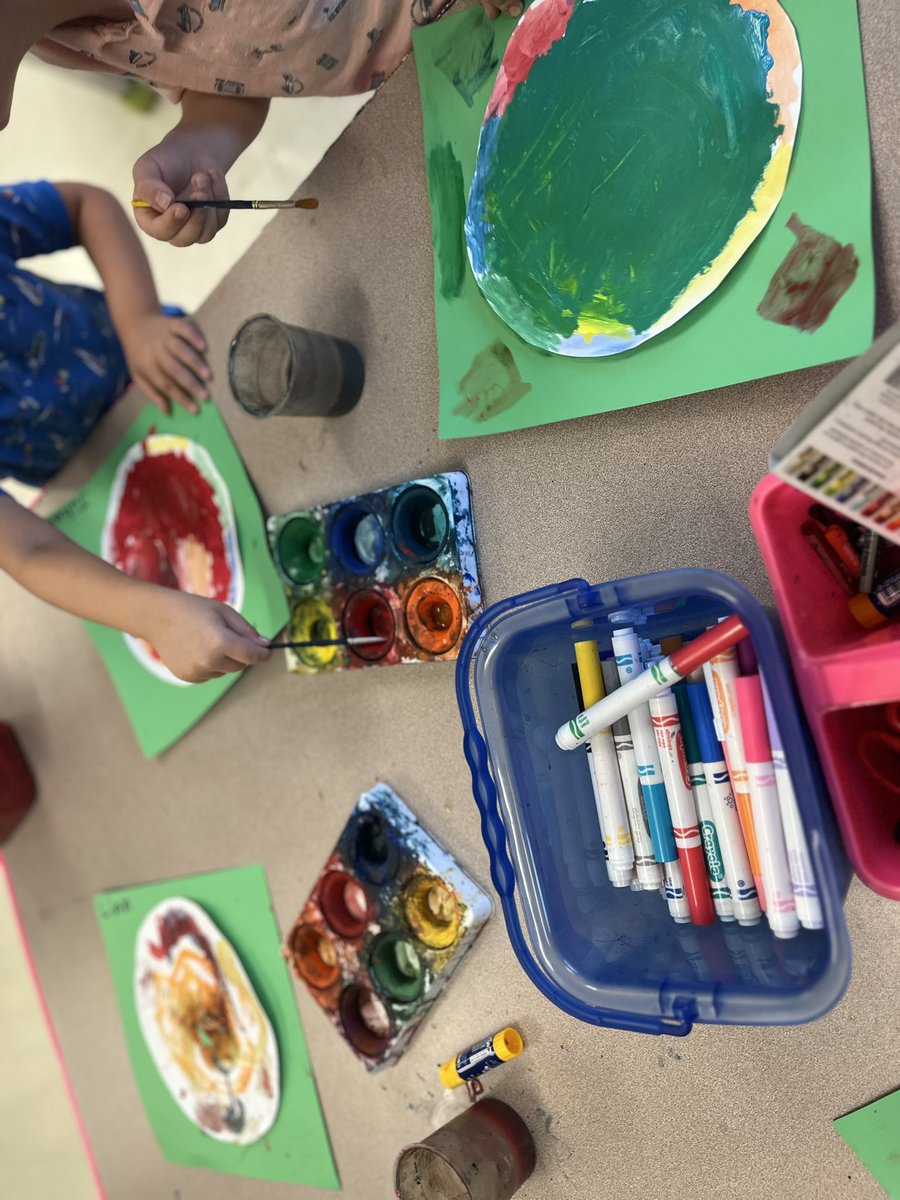 Crivera7716's tweet photo. Kindergarten celebrated Dot Day 9/15/2023! A way to celebrate creativity, the art of creating, and courage in young artists. Just make a dot see where it takes you! 🎨🎨@CarverESCubs @MsRobertsonK @WCPSS_Arts @theartofed @NCArtEdA @MerrittWenitra https://t.co/ibe7bnO1Vr