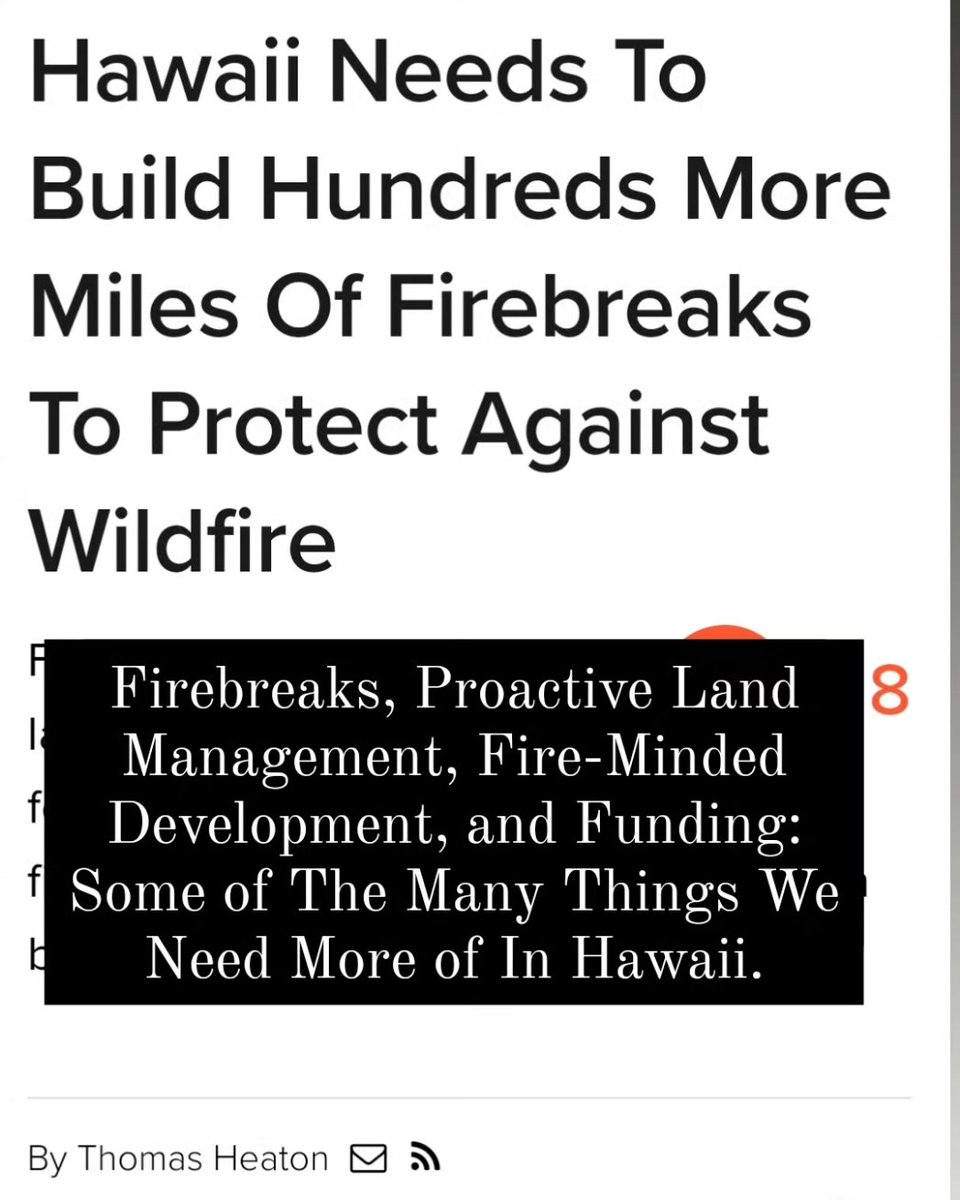 HawaiiWildfire's tweet image. #Firebreaks, Proactive Land Management, Fire-Minded Development, and #Funding: Some of The Many Things We Need More of In #Hawaii.

Read more in this @civilbeat
article. 

civilbeat.org/2023/09/hawaii…