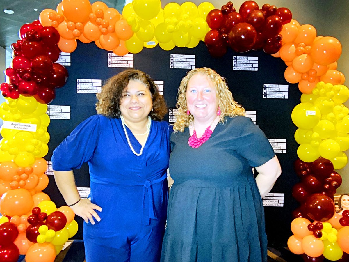 NorthbrookPTA's tweet photo. PTA president Sybil Sanchez and PTA Sister School liaison Sarah LaChapelle attended the @sbef4sbisd Style Show along with PTA and Athletic Booster Club leaders from Spring Woods High. Sarah is also @raidersbooster president and Sybil its VP. Proud to be representing Northbrook! https://t.co/jFZXsLMKFX