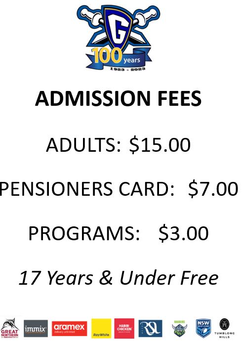 Group 9 Grand Final Admission