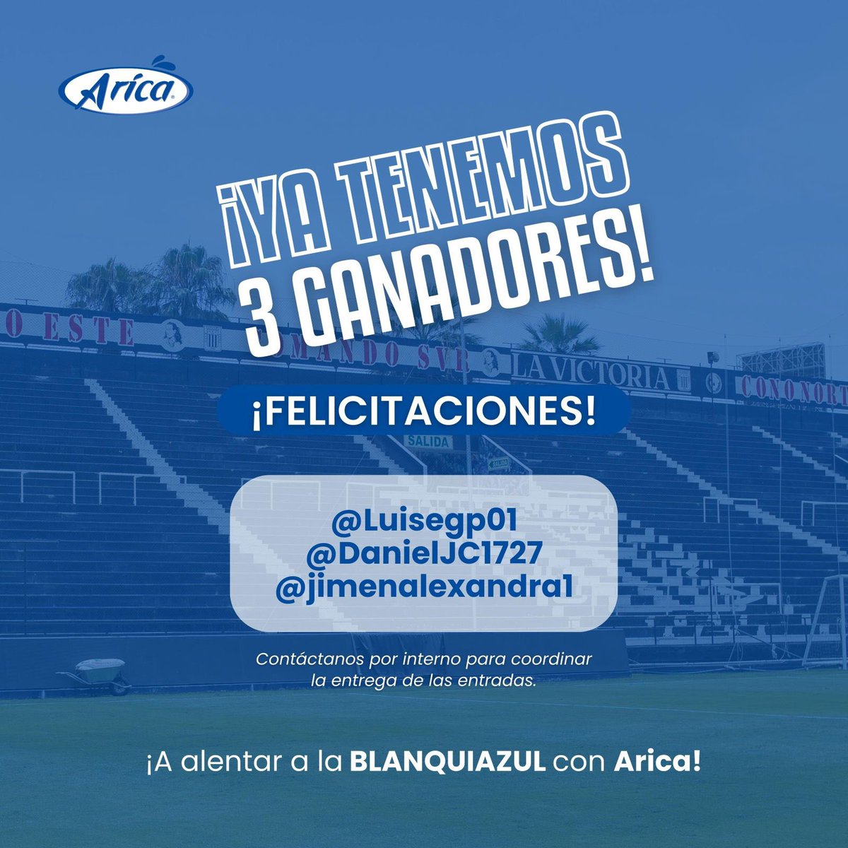 🔔 Tenemos a nuestros ganadores 🔔
<a href="/Luisegp01/">Luis Enrique Galán Purizaca</a> <a href="/DanielJC1727/">Daniel Jimenez</a> <a href="/jimenalexandra1/">💙jimenalexandraa💙</a>