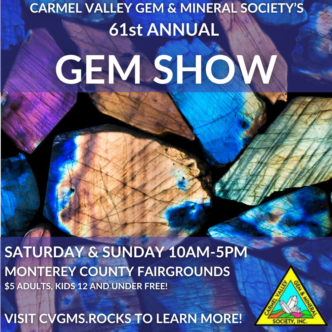 Geology Rocks, and so does CVGMS! It would be very gneiss if you joined them this weekend for their annual Gem Show! Saturday and Sunday 10am-5pm at the Fairgrounds and only $5! Don't be jaded, come out and show your support!
#GemShow #Geology #Shiny #Shinies #RocksRock #PGMuseum
