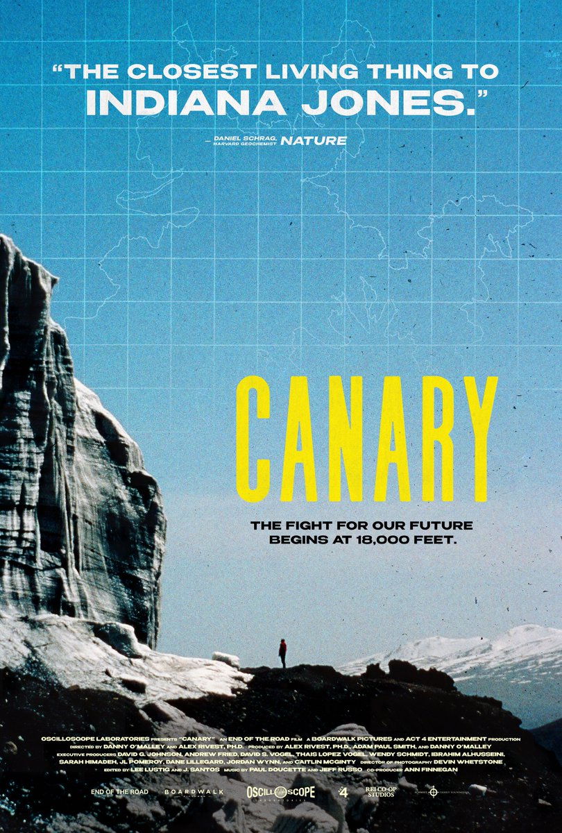 Our #FridayFilmClub pick is <a href="/canarymovie/">CANARY Film - Official</a> ('23), an urgent new film about the extraordinary life and work of climate science pioneer &amp; explorer Lonnie Thompson. CFF will chat live with the directors and producer on 9/18! Presented by <a href="/REI/">REI</a> &amp; @OscopeLabs. Screens nationwide on 9/20.