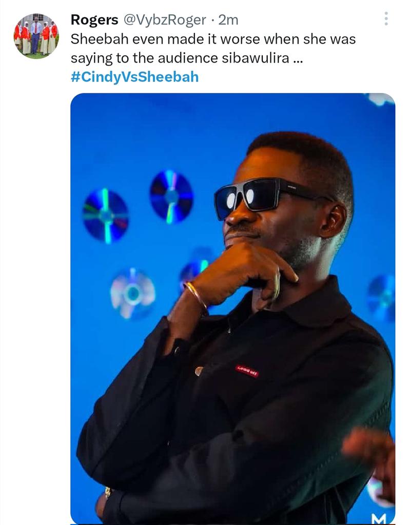 Due alone. It's a battle #CindyVsSheebah