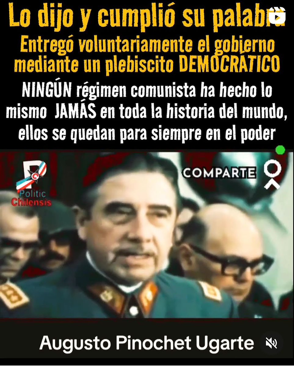#PinochetInmortal
#11SeptLiberacionNacional
#50AñosDeLibertad