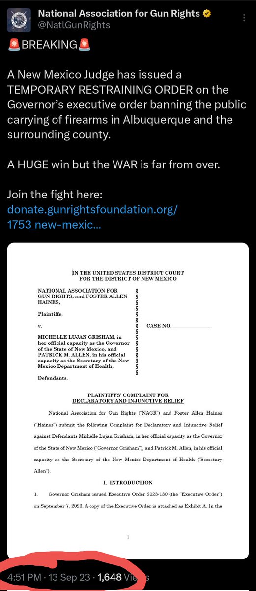 BAWNFL1's tweet image. Someone is late for the party.

#BAWN #BanAssaultWeaponsNow #AllGunControlisRacist #GunControlNow #GunRightsAreWomensRights #2A #gunsense #GUNCONTROL #guns #ExpectUs #Nullify #WillNotComply #RepealTheNFA #FreeMenDontAsk #CantStopTheSignal #EndGunViolence #AbolishTheATF