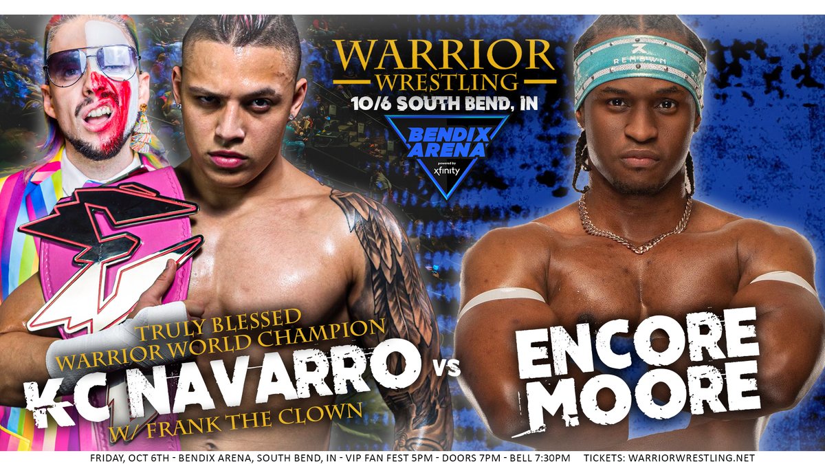 WarriorWrstlng's tweet image. 10/6 South Bend #warriorwrestling 31

More to come

TICKETS: warriorwrestling.ticketleap.com/warrior-wrestl…