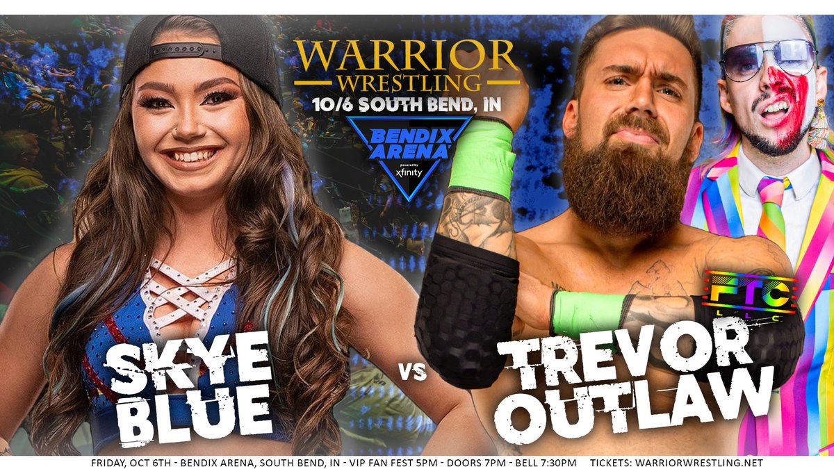 WarriorWrstlng's tweet image. 10/6 South Bend #warriorwrestling 31

More to come

TICKETS: warriorwrestling.ticketleap.com/warrior-wrestl…