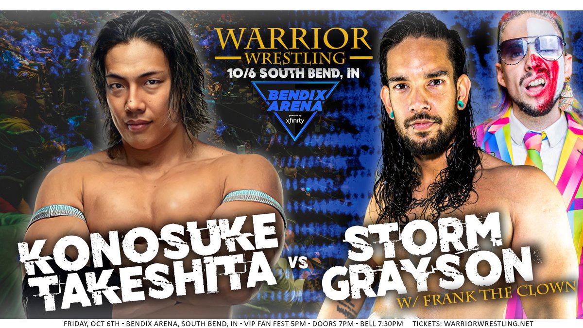 WarriorWrstlng's tweet image. 10/6 South Bend #warriorwrestling 31

More to come

TICKETS: warriorwrestling.ticketleap.com/warrior-wrestl…