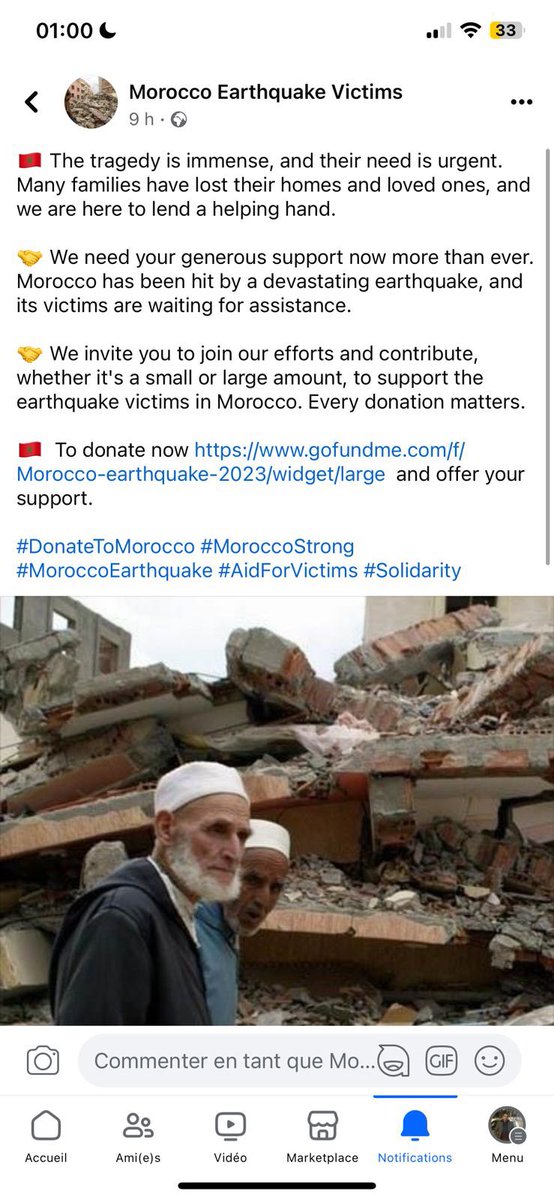 HarbazNabil's tweet photo. موظف جزائري في وزارة الاتصال الجزائرية ، ينصب على الناس باسم المغرب…خلق صفحة في الفايس بوك باسم ضحايا زلزال المغرب لجمع التبرعات لضحايا الزلزال …وربطها بموقع للتبرعات وحساب فتحه باسمه خصيصا للنصب على عباد الله…هذا الكائن الاحادي الخلية الغبي يضرب لنا مثالا عن تربية هؤلاء المتخلفين ..اسم الصفحة فاول تعليق ،البارطاج لفضح هذا النصاب