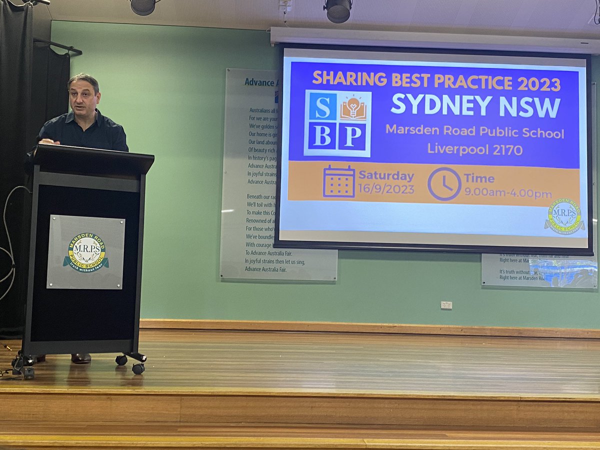 “I believe in this system”, “I have skin in the game”. Listening to our department leader at Sharing Best Practice Sydney. I respect and appreciate that Murat is here today, on a Saturday, at an evidence-driven educational conference. <a href="/dizdarm/">Murat Dizdar</a> #SBPsyd23