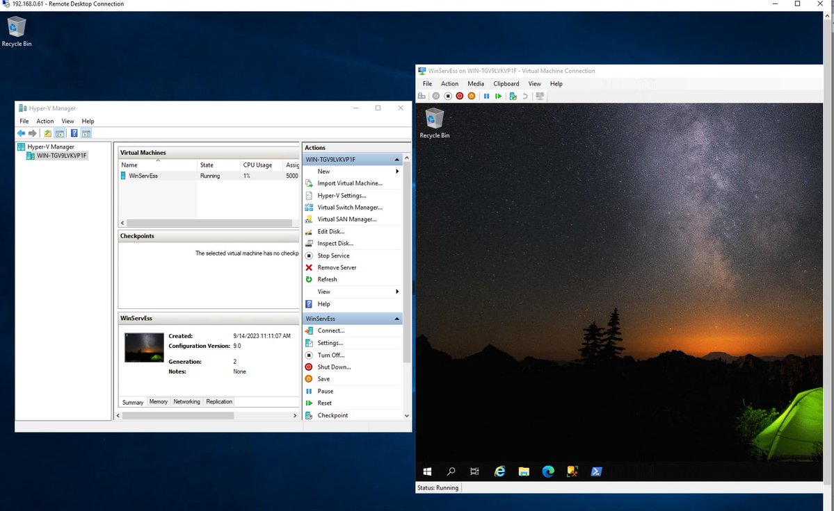 DatJot's tweet photo. #gischat #gis #ITChat Ok, GIS Sandbox system is getting close to operational. 

Was able to create an Enterprise Geodatabase with ArcGIS Pro

Which I am remoting into a Windows Server, which is running Hyper-V and I am running another Windows Server on that Hyper-V, which is Running the MS SQL and Also has ArcGIS Server running on it, but still need to hook up the Web Adapter for the ArcServer.

Now that the MS SQL Database is accessible, and I can create Enterprise databases from my personal computer, time to setup ArcServer and the Web Adapter

So what is on your agenda for this weekend? I am going to finish setting up this ArcGIS sandbox on this new machine.

On that note, I don't know what it is but I just love GIS, IT, Programming and Data Analytics / Science.

#gis #gischat #data #arcgis #esri #arcserver #arcgispro #ArcGISPro #webadapt #arcgisonline #myesri #windows #windowserver #mssql #sql #Enterprise